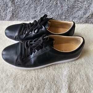 Cole Haan Womens Leather Lightweight‎ Lace Up Sneakers Size 9B Black